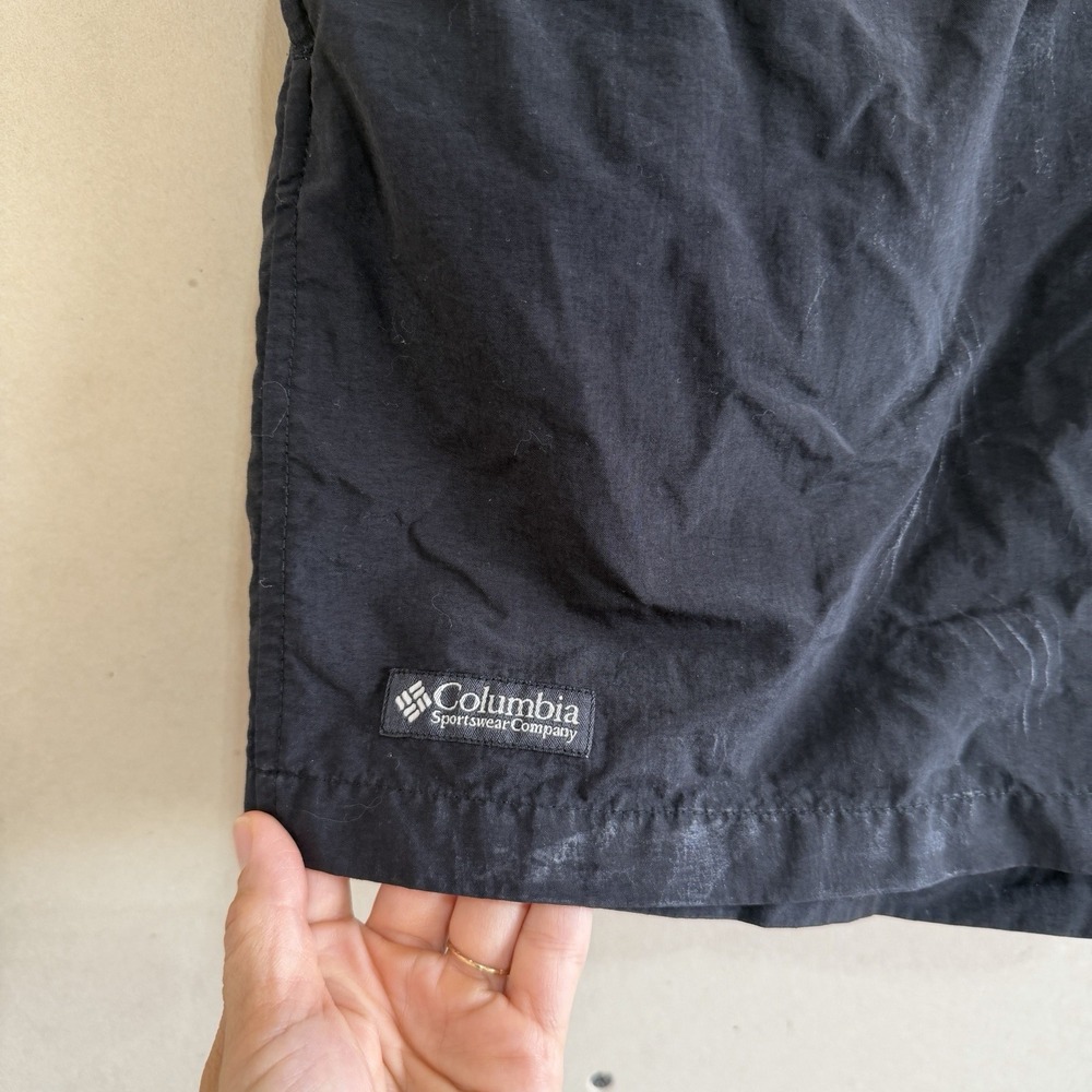 Vintage Columbia Nylon Hiking Shorts Black Gorpcore Mens S - Picture 3 of 8